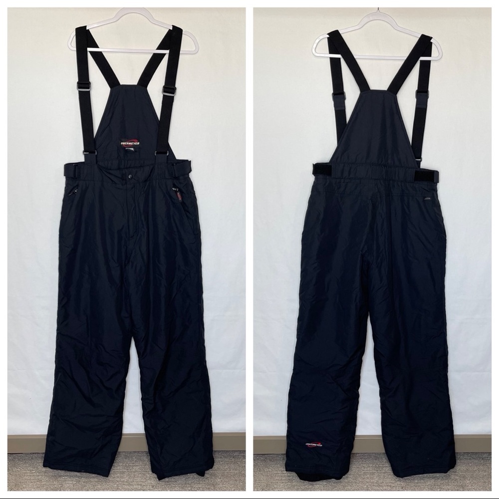 Obermeyer Black Insulated Snow Bib Pants with Adjustable Suspenders